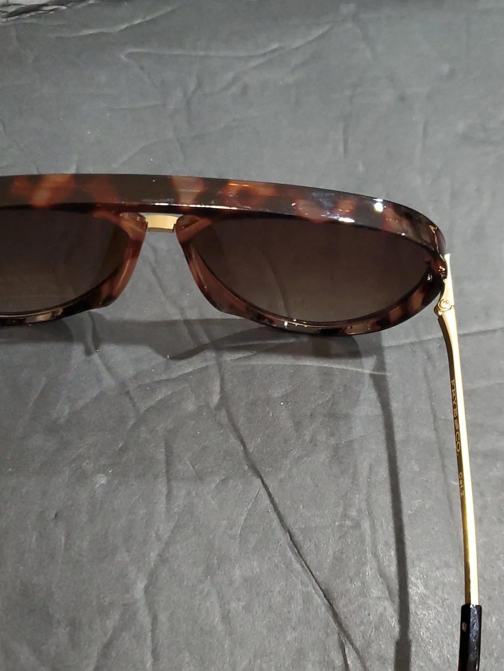 Frye sr1025 brown tortoiseshell thick rim Aviator style sunglasses brand new
